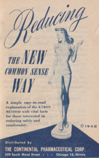 1948 Reducing Diet Kyron Method Supplement Book Calorie Weight Loss Fat Tablets picture