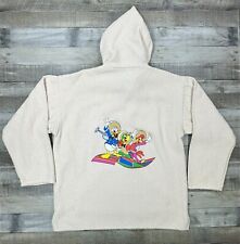 Disney The Three Caballeros Poncho Hoodie Mens Large Beige Canvas Donald Duck picture