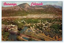 c1960's Scenic View Of Animas Valley From Northwest Of City Durango CO Postcard picture