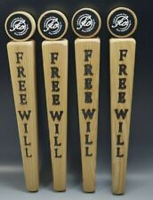 4 FREE WILL BREWING BEER TAP HANDLE VINTAGE ADVERTISEMENT SET picture