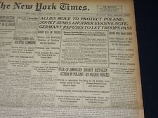 1920 AUGUST 20 NEW YORK TIMES - ALLIES MOVE TO PROTECT POLAND - NT 8543 picture