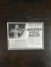 Vintage 1902 Shredded Wheat Biscuit Natural Food Company Original Ad  1021 picture