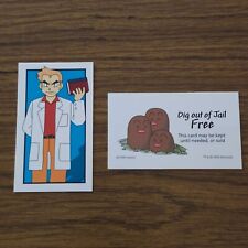 Get Out Of Jail Free Professor Oak Monopoly Pokemon Replacement Card picture
