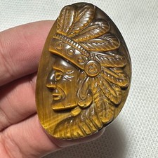Natural Tiger eye Aboriginal Quartz Skull Crystal Specimen Reiki Healing 1PC picture