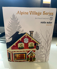 Department 56 Alpine Village Violin Maker House 4044792 Illuminated Boxed picture