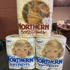 3 Packs Of Northern Soft Print Vintage Toilet Paper New In Package Never Opened picture