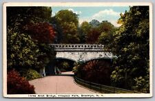 Three Arch Bridge Prospect Park Brooklyn New York Street View Vintage Postcard picture