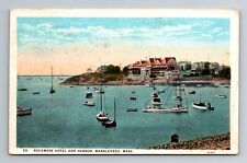 Marblehead MA-Massachusetts, Rockmere Hotel And Harbor Souvenir Vintage Postcard picture