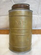 P P& L Co Electric Company Brass Carbide Master Canister PPL PA Power Light Lamp picture