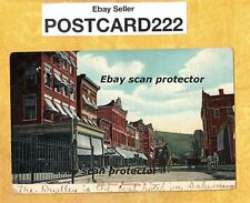 NY Salamanca 1907 antique postcard BUILDINGS ON MAIN ST NEW YORK picture