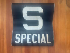 NY NYC SUBWAY ROLL SIGN S TRAIN LINE SPECIAL SHUTTLE MANHATTAN BROOKLYN HOME ART picture