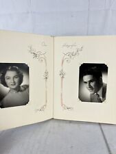 Vtg. 1950's Photos Wedding Memory Book + Funeral Book Quincy, Il Columbia, Mo picture