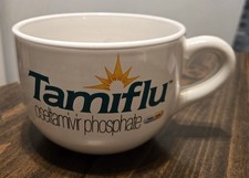 Tamiflu Pharmaceutical Medical Advertising Jumbo Coffee Mug/Bowl 24 oz picture