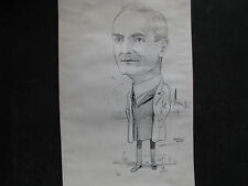MURRAY WADE Pen Ink Drawing OREGON POLITICAL CARTOON -PRESIDENT CALVIN COOLIDGE picture