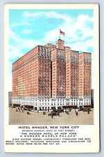 Postcard Hotel Manger New York City NY picture