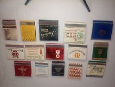 (15) Vintage RARE Match Books Famous Restaurants Country Clubs  Big Names  Etc. picture