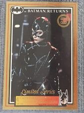 1992 Australia Dynamic Batman Returns Movie EMBOSSED Gold Card #4 picture