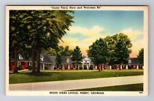 Perry GA-Georgia, Moss Oaks Lodge, Advertising, Vintage Souvenir Postcard picture