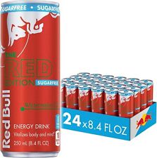 Red Bull Red Edition Sugar Free Energy Drink, Watermelon, 8oz Pack of 24 picture
