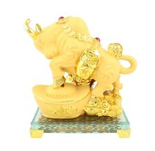 Golden Ox Statue Stepping on Big Ingot for Chinese Lunar Year of the Ox picture