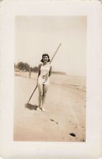 1940s Found Photo Miami Beach, Florida Women Ladies Swimsuit 535 picture