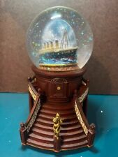 Titanic snow globe, Grand Staircase, plays music, Brand NEW picture