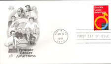 1999 First Day Cover - honoring Prostate Cancer Awareness - Art Craft picture