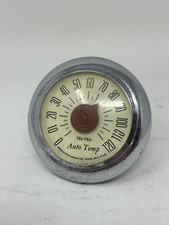 1950’s Tel-Tru Auto Temperature Car Dashboard Thermometer Germanow-Simon Co picture