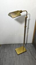 Vintage Brass Adjustable Pharmacy Reading Floor Lamp Mid Century Modern picture