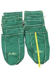 100- Crown Royal XL Green Bags 10-13” TALL  Quilting /collecting/dice W/ Free 🚢 picture