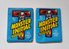LOT OF ( 2 ) 1974 TOPPS MONSTER INITIAL SEALED WAX PACKS picture