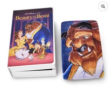 Disney Classic VHS Boxed Silk Touch Throw Blanket 50" × 70" Beauty and The Beast picture