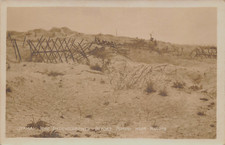 GERMAN WIRE ENTANGLEMENT POSTCARD POMPEII NEAR REIMS FRANCE 1910s RPPC WW1 ERA picture