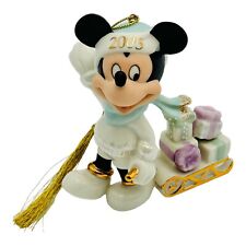 Lenox Walt Disney Mickey Delivers Christmas Ornament Figurine 2005 picture