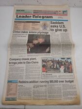 Leader Telegram Newspaper Eau Claire Wisconsin January 19 1993 Bill Clinton picture