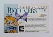 National Geographic Map Insert: Millennium In Maps Biodiversity, February 1999 picture