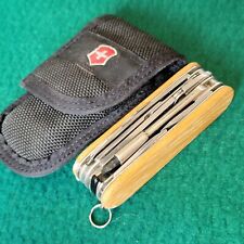 Vintage Estate Victorinox Swiss Army Pocket Knife Cybertool With Case Custom picture