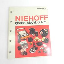 1978 CE NIEHOFF IGNITION ELECTRICAL PARTS CATALOG SPECIFICATIONS GUIDE BOOK picture