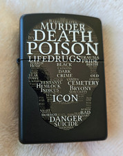 Zippo Lighter 2012 Skull Murder Death Poison Drugs Danger Suicide Hypoxia, New picture