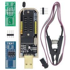 CH341A USB Programmer Module with SOIC8 SOP8 Test Clip for 24 25 EEPROM BIOS picture