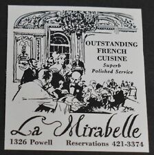 1969 Print Ad San Francisco La Mirabelle French Cuisine Restaurant 1326 Powell picture