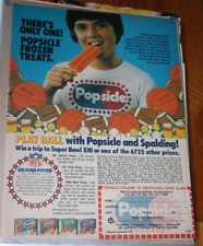 Popsicle Spaulding 1978 Super Bowl XIII  Vintage Ad Print Wall KitschyArt picture