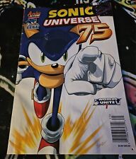 Sonic Universe Comic #75 Newstand Variant - Worlds Unite In 1 - Fair Condition picture