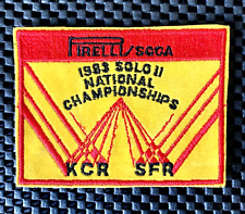 PIRELLI SCCA 1983 SOLO II NATIONAL CHAMPIONSHIPS KCR SFR SEW ON PATCH 4 x 3