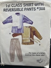 DESIGN & SEW Lois Ericson Vintage Pattern 308 1st Class Shirt Reversible Pants picture