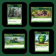 Bakugan Battle Brawler Wild Strike Shell Shield Repel Darkus Photosynthesis Card picture
