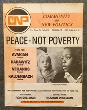 1967 Political Brochure CNP Peace Not Poverty Power for All the People Berkeley picture