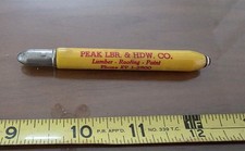 Vtg Peak Lumber & Hardware Co Builders Supplies Advertising Bullet Pencil picture