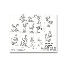 How to Play Baseball Original Production Model Sheet: Goofy, SSV1156 picture
