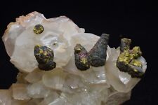 164g Natural limonite calcite crystal cluster Rough Rare Mineral Specimens picture
